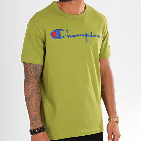Champion - Camiseta Big Script 210972 Verde claro