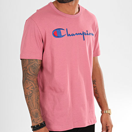 Champion - Camiseta Big Script 210972 Rosa