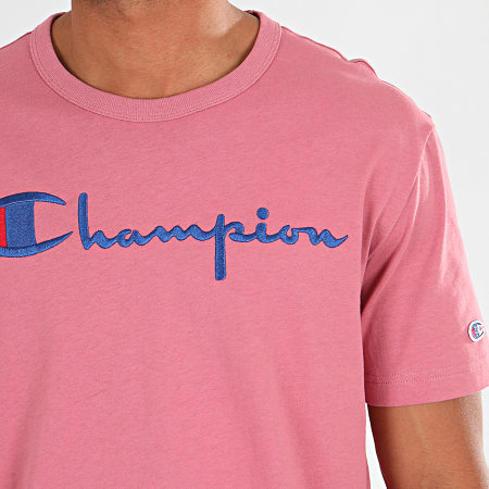 Champion - Tee Shirt Big Script 210972 Rose