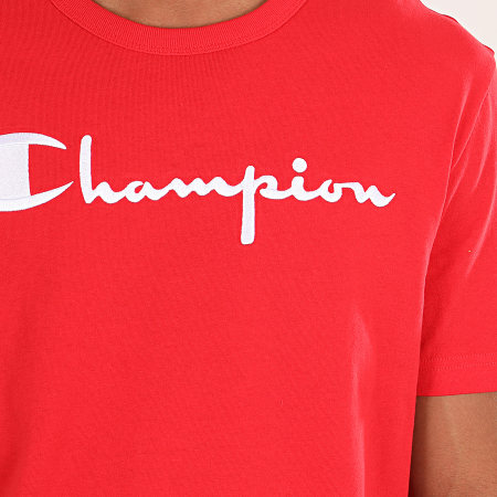 Champion - Tee Shirt Big Script 210972 Rouge