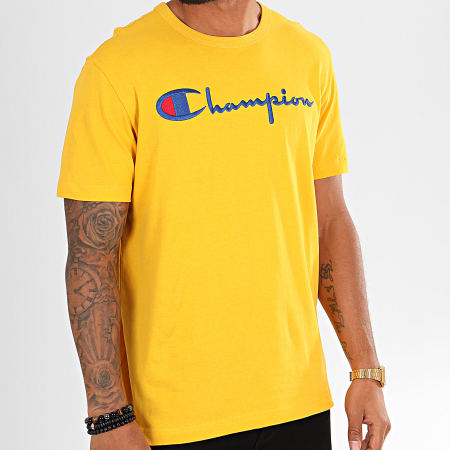 Champion - Tee Shirt Big Script 210972 Jaune