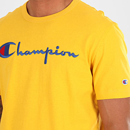 Champion - Camiseta Big Script 210972 Amarillo