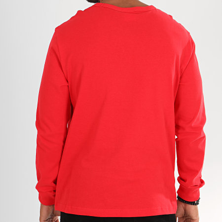 Champion - Camiseta de manga larga con logo grande 213608 Rojo