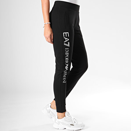 EA7 Emporio Armani - Pantalon Jogging Femme 8NTP87-TJ31Z Noir Blanc
