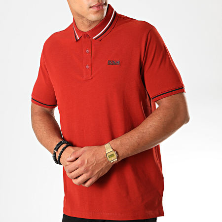 HUGO - Polo Manches Courtes Reverse Logo Daruso 50414224 Rouge