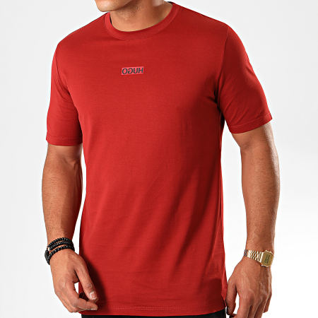 HUGO - Tee Shirt Reverse Logo Durned 194 50414181 Rouge