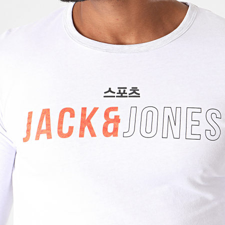 Jack And Jones - Tee Shirt Manches Longues Mondo Blanc