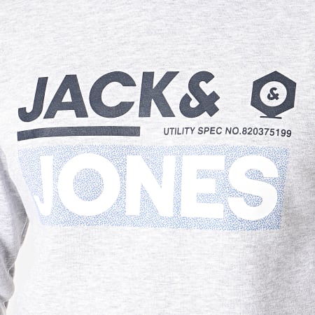 Jack And Jones - Sudadera con capucha Jammin gris jaspeado