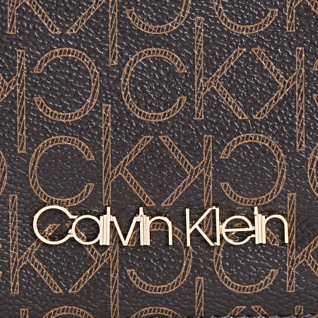 Calvin Klein - Sac A Main Femme Camera Bag Mono 5868 Marron
