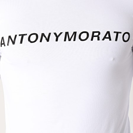 Antony Morato - Tee Shirt Manches Longues Abbigliamento MMKL0252 Blanc Noir