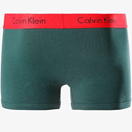 Calvin Klein - Pack De 2 Boxers 2153 Verde Británico Gris Jaspeado
