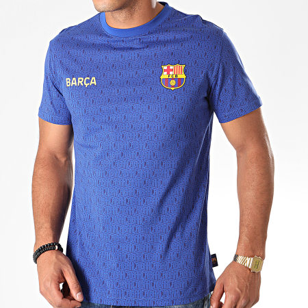 FC Barcelona - Tee Shirt De Sport All Over FC Barcelona B19002 Bleu Roi