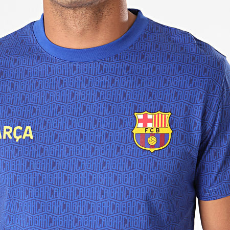 FC Barcelona - Tee Shirt De Sport All Over FC Barcelona B19002 Bleu Roi