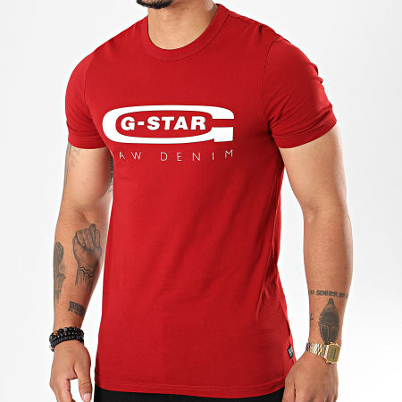 G-Star - Tee Shirt Slim Graphic 4 D15104-336 Rouge