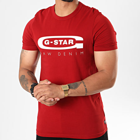 G-Star - Tee Shirt Slim Graphic 4 D15104-336 Rouge
