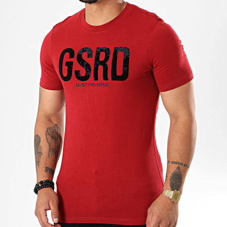 G-Star - Tee Shirt Slim Graphic 5 D14662-336 Rouge