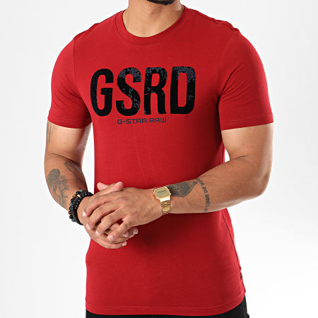 G-Star - Tee Shirt Slim Graphic 5 D14662-336 Rouge