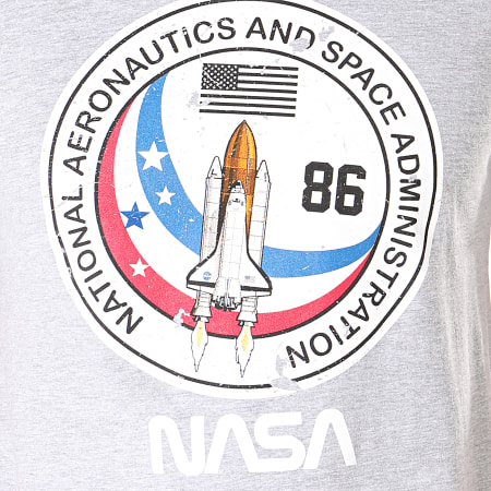NASA - Tee Shirt NASA 001 Gris Chiné