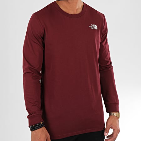 The North Face - Tee Shirt Manches Longues Simple Dome 3L3B Bordeaux