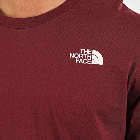 The North Face - Camiseta de manga larga Simple Dome 3L3B Burdeos