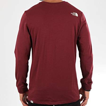 The North Face - Tee Shirt Manches Longues Simple Dome 3L3B Bordeaux