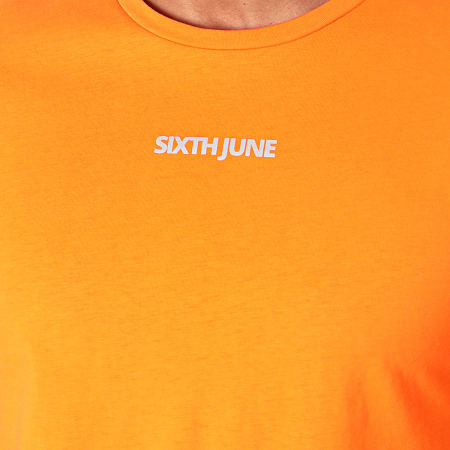 Sixth June - Tee Shirt Réfléchissant 3971CTS Orange Argenté