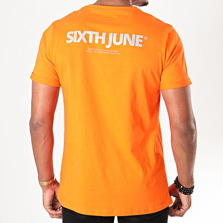 Sixth June - Tee Shirt Réfléchissant 3971CTS Orange Argenté