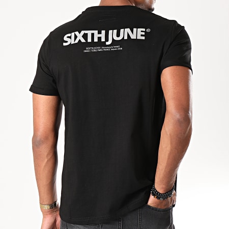 Sixth June - Tee Shirt Réfléchissant 3971CTS Noir Argenté