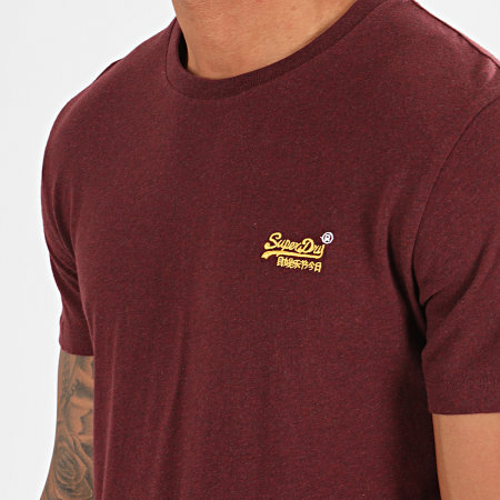 Superdry - Tee Shirt OL Vintage Embroidery M1000020A Bordeaux Chiné