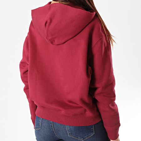 Tommy Jeans - Tommy Badge Mujer Sudadera con Capucha 6815 Burdeos