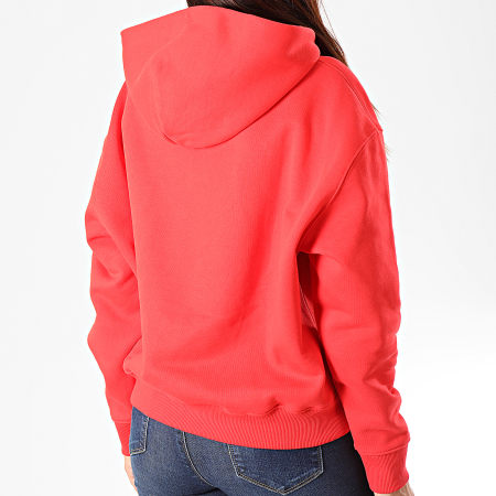 Tommy Jeans - Tommy Badge Mujer Sudadera con Capucha 6815 Rojo