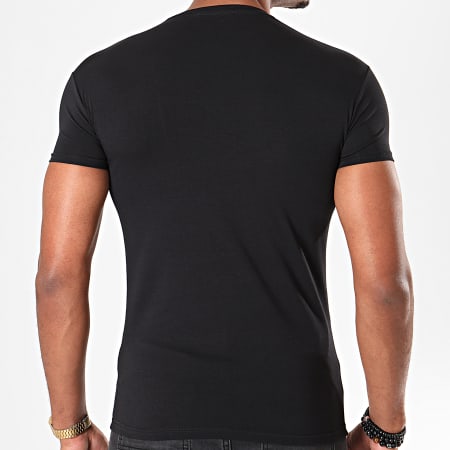 US Polo ASSN - Pack De 2 Camisetas Negras Con Cuello De Pico Double Horse