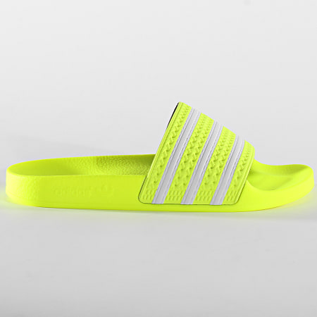Adidas Originals - Chanclas Adilette EE6182 Solar Amarillo Calzado Blanco