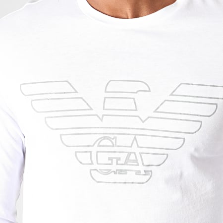 Emporio Armani - Camiseta de manga larga 111287-9A578 Blanco