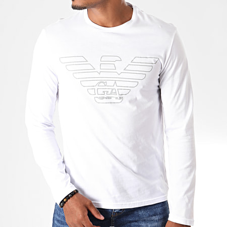 Emporio Armani - Tee Shirt Manches Longues 111287-9A578 Blanc