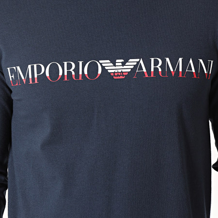 Emporio Armani - Tee Shirt Manches Longues 111653-9A516 Bleu Marine