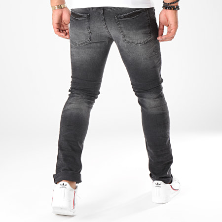 John H - Jeans Slim L8855 Gris Antracita