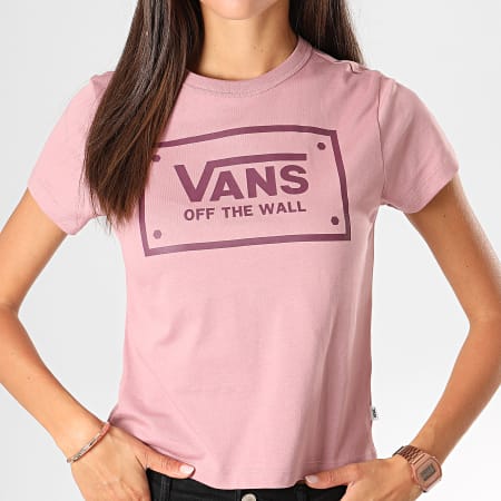 Vans - Tee Shirt Slim Femme Boom Boom Unity A47W6 Rose