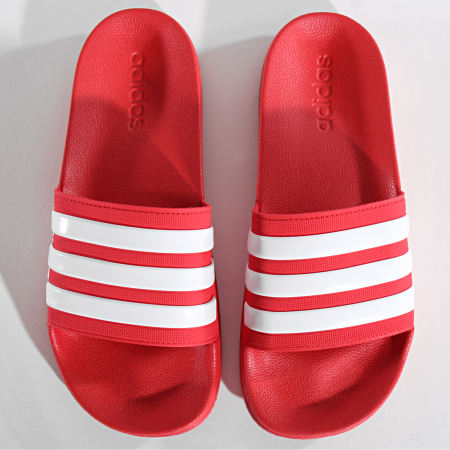 Adidas Sportswear - Claquettes Adilette Shower AQ1705 Scarlet Footwear White Scarlet