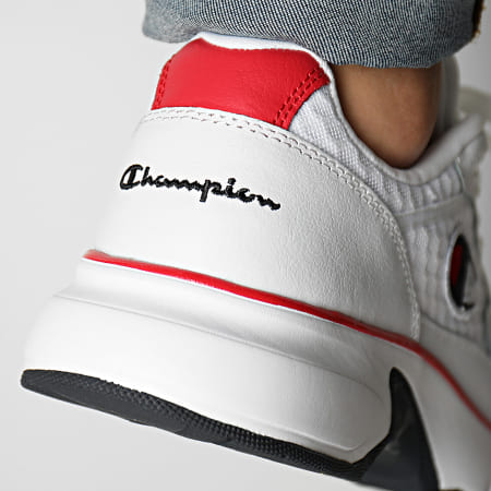 Champion - Baskets CWA-1 Mesh Leather S21205 White Red Blue