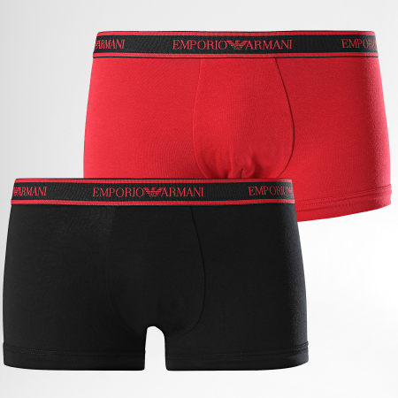 Emporio Armani - Pack De 2 Boxers 111210-9A717 Negro Rojo