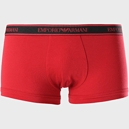 Emporio Armani - Pack De 2 Boxers 111210-9A717 Negro Rojo