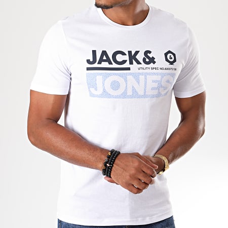 Jack And Jones - Tee Shirt Slim Jammin Blanc