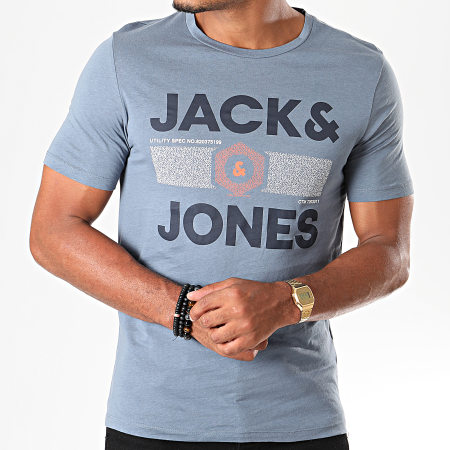 Jack And Jones - Camiseta Jammin Slim Azul Claro
