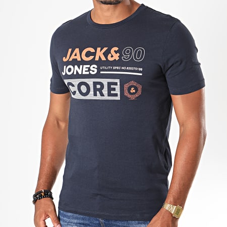 Jack And Jones - Tee Shirt Slim Jammin Bleu Marine