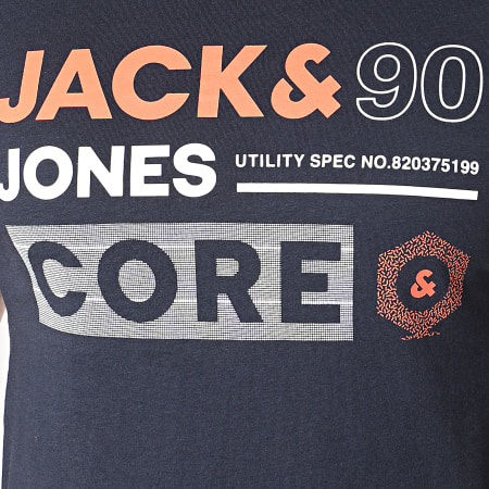Jack And Jones - Tee Shirt Slim Jammin Bleu Marine