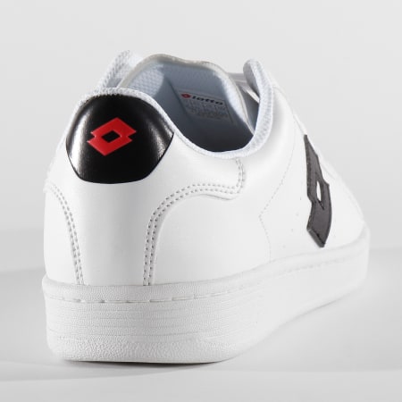 Lotto - Baskets 1973 Evo 212064 White All Black Flame Red