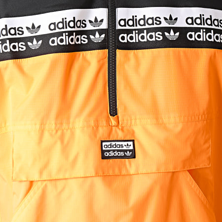Adidas Originals - Sudadera Vocal Neon Striped con cuello con cremallera EK4335 Naranja Negro Blanco