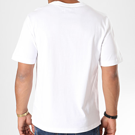 Calvin Klein - Monocromo Monogram Box Tee Shirt 3270 Blanco Rojo