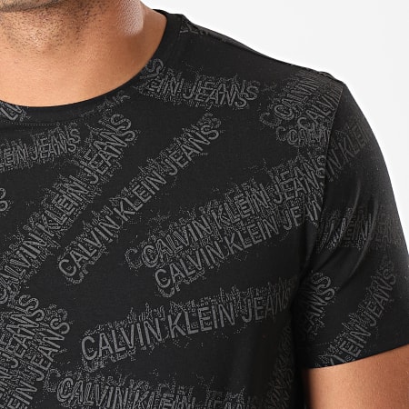 Calvin Klein - Camiseta AD Stretch 3542 Negro Gris